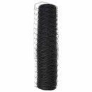 vidaXL Hexagon kerítés 0,8 x 10 m PVC Szürke