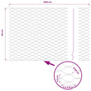 vidaXL Hexagon kerítés 0,8 x 10 m PVC Szürke