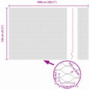 vidaXL Hexagon kerítés Szürke 1,2 x 10 m PVC