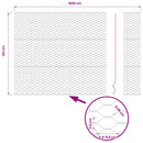vidaXL Hexagon kerítés 1,2 x 10 m PVC Szürke