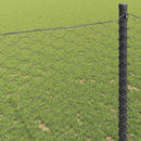 vidaXL Hexagon kerítés Szürke 1.5 x 10 m Acél