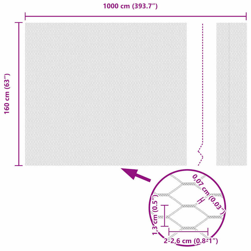 vidaXL Hexagon kerítés Szürke 1.6 x 10 m Acél