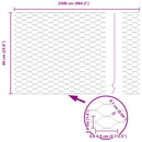 vidaXL Hexagon kerítés Szürke 0,6 x 25 m PVC