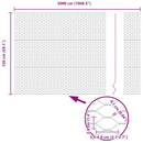 vidaXL Hexagon kerítés Szürke 1.5 x 50 m Acél