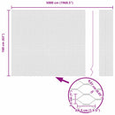 vidaXL Hexagon kerítés Szürke 1.6 x 50 m Acél