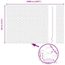 vidaXL Hexagon kerítés Szürke 0,4 x 100 m PVC