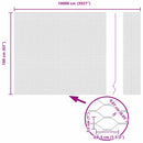 vidaXL Hexagon kerítés Szürke 1.6 x 100 m Acél