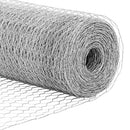 vidaXL Hexagon kerítés Ezüst 0,4 x 10 m Horganyzott acél