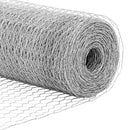 vidaXL Hexagon kerítés Ezüst 0,4 x 10 m Horganyzott acél
