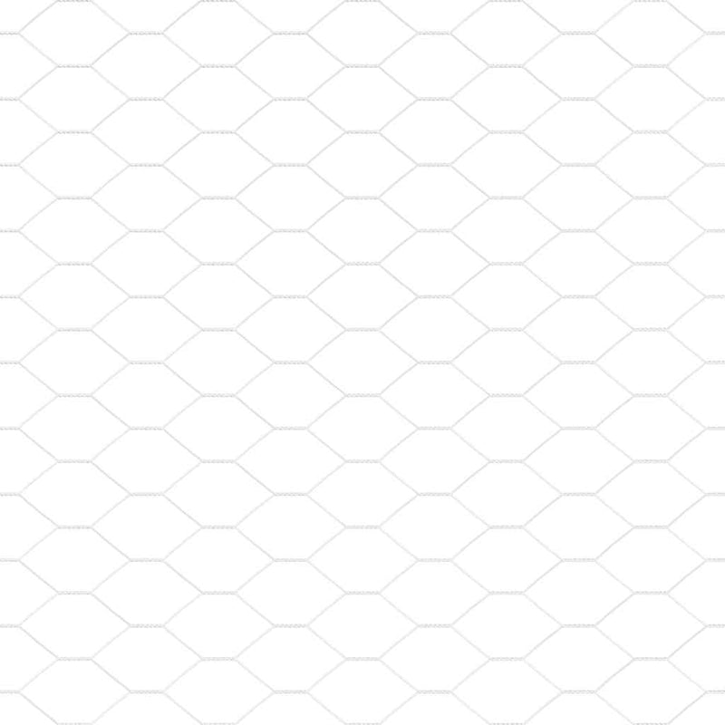 vidaXL Hexagon kerítés Ezüst 1 x 10 m Horganyzott acél