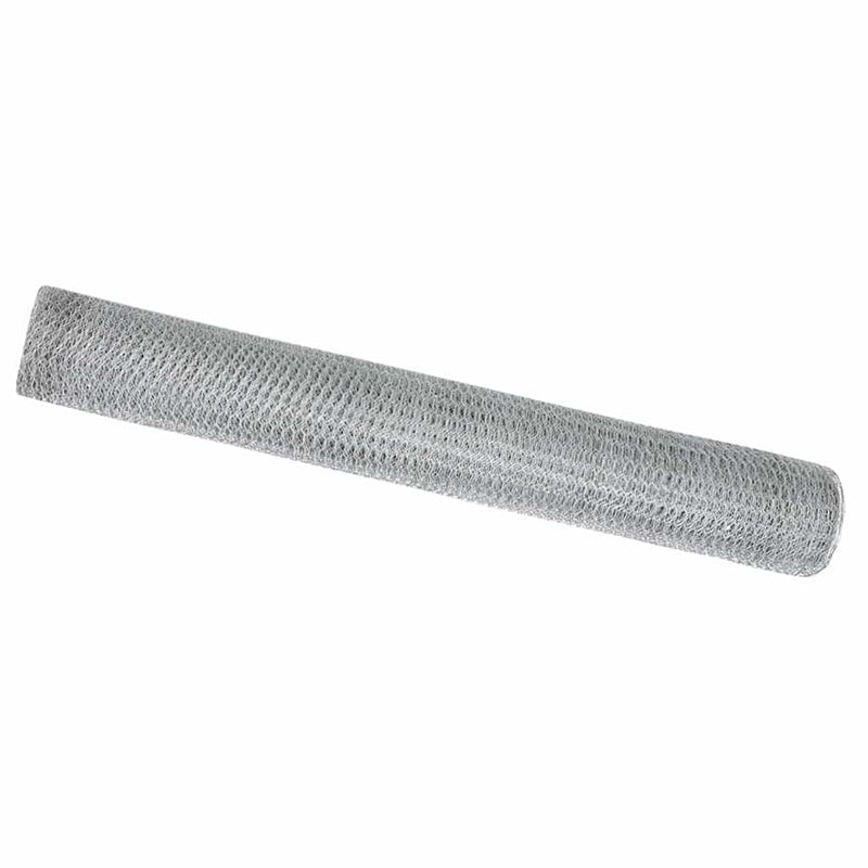 vidaXL Hexagon kerítés Ezüst 1 x 10 m Horganyzott acél