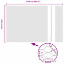 vidaXL Hexagon kerítés Ezüst 1.6 x 25 m Horganyzott acél