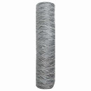 vidaXL Hexagon kerítés Ezüst 0,6 x 100 m Horganyzott acél