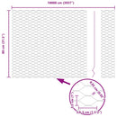 vidaXL Hexagon kerítés Ezüst 0,8 x 100 m Horganyzott acél