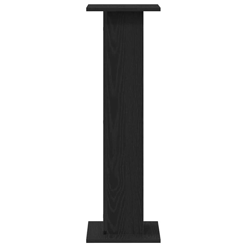 vidaXL Növényállvány 2 pcs Fekete tölgy 30 x 30 x 95 cm Faanyag