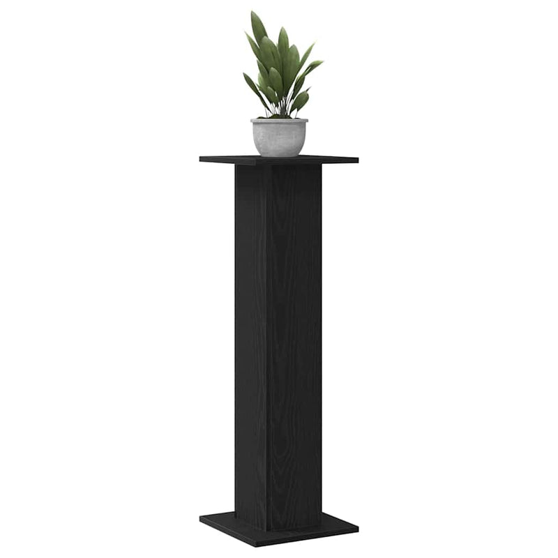 vidaXL Növényállvány 2 pcs Fekete tölgy 30 x 30 x 95 cm Faanyag