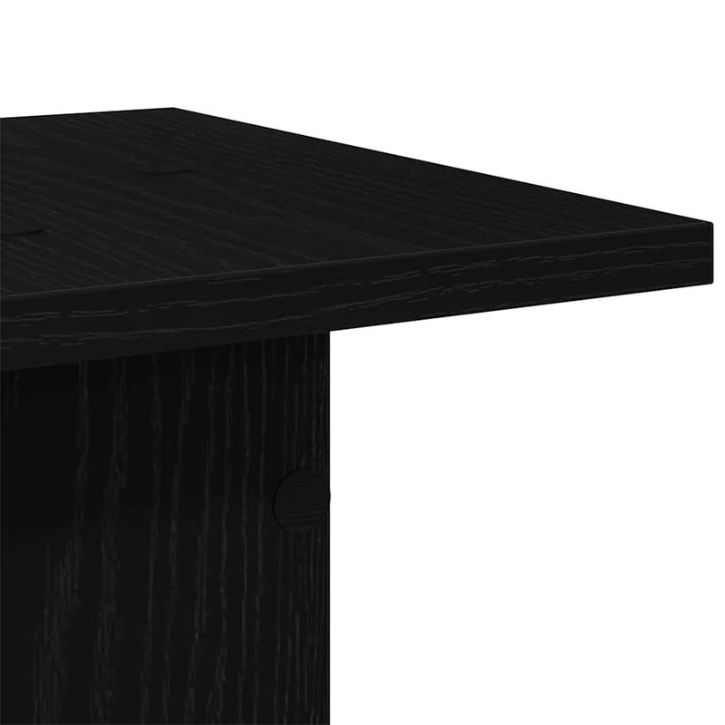 vidaXL Növényállvány 2 pcs Musta tammi 30 x 30 x 80 cm Faanyag