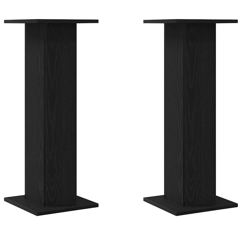vidaXL Növényállvány 2 pcs Musta tammi 30 x 30 x 80 cm Faanyag