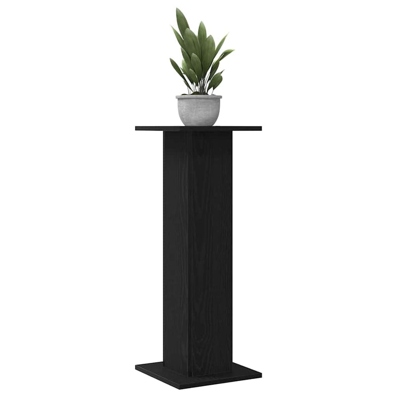 vidaXL Növényállvány 2 pcs Musta tammi 30 x 30 x 80 cm Faanyag