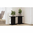 vidaXL Növényállvány 2 pcs Fekete tölgy 30 x 30 x 40 cm Faanyag