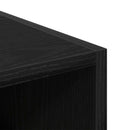 vidaXL Ruhásszekrény polcokkal Fekete tölgy 30 x 50 x 200 cm Faanyag