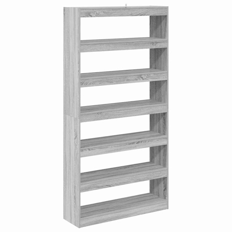 vidaXL Könyvespolc Szürke sonoma 100 x 30 x 198 cm Faanyag