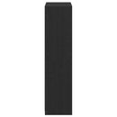 vidaXL Ruhásszekrény polcokkal Fekete tölgy 80 x 50 x 200 cm Faanyag