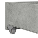 vidaXL Nappali ágy fiókkal tárolóval Szürke 90 x 200 cm Faanyag