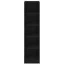 vidaXL Ruhásszekrény polcokkal Fekete tölgy 50 x 50 x 200 cm Faanyag