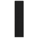 vidaXL Ruhásszekrény polcokkal Fekete tölgy 50 x 50 x 200 cm Faanyag