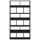 vidaXL Könyvespolc Musta tammi 100 x 33 x 187.5 cm Faanyag