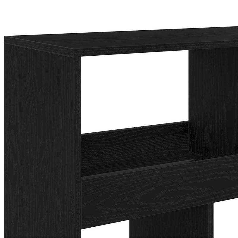 vidaXL Könyvespolc 2 pcs Musta tammi 100 x 33 x 187.5 cm Faanyag