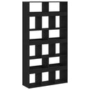 vidaXL Könyvespolc 2 pcs Musta tammi 100 x 33 x 187.5 cm Faanyag