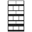 vidaXL Könyvespolc 2 pcs Fekete tölgy 100 x 33 x 93.75 cm Faanyag