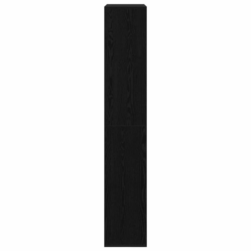 vidaXL Könyvespolc 2 pcs Musta tammi 100 x 33 x 187.5 cm Faanyag