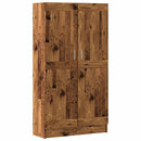 vidaXL régi fa könyvesszekrény 82,5 x 30,5 x 150 cm rétegelt fából