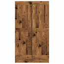 vidaXL régi fa könyvesszekrény 82,5 x 30,5 x 150 cm rétegelt fából