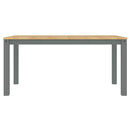 vidaXL Panama 5 részes szürke tömör fenyőfa étkezőgarnitúra