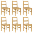 vidaXL Panama 7 részes tömör fenyőfa étkezőgarnitúra