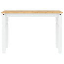 vidaXL Panama 3 részes fehér tömör fenyőfa étkezőgarnitúra