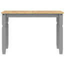 vidaXL Panama 5 részes szürke tömör fenyőfa étkezőgarnitúra