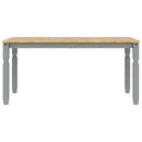 vidaXL Panama 3 részes szürke tömör fenyőfa étkezőgarnitúra