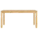 vidaXL Panama 5 részes tömör fenyőfa étkezőgarnitúra