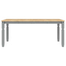 vidaXL Panama 3 részes szürke tömör fenyőfa étkezőgarnitúra