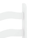 vidaXL Panama 7 részes fehér tömör fenyőfa étkezőgarnitúra