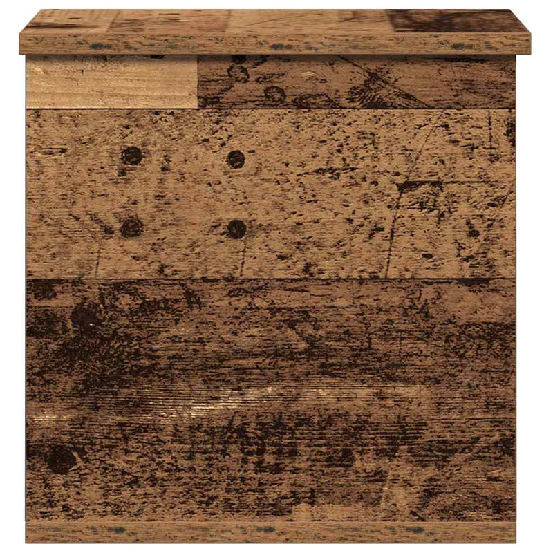 vidaXL Tároló Doboz tárolóval Régi fa 30 x 35 x 35 cm Faanyag