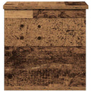vidaXL Tároló Doboz tárolóval Öreg fa 30 x 35 x 35 cm Faanyag
