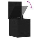 vidaXL Tároló Doboz tárolóval Fekete tölgy 30 x 35 x 35 cm Faanyag