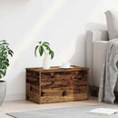 vidaXL Tároló Doboz tárolóval Öreg fa 60 x 35 x 35 cm Faanyag
