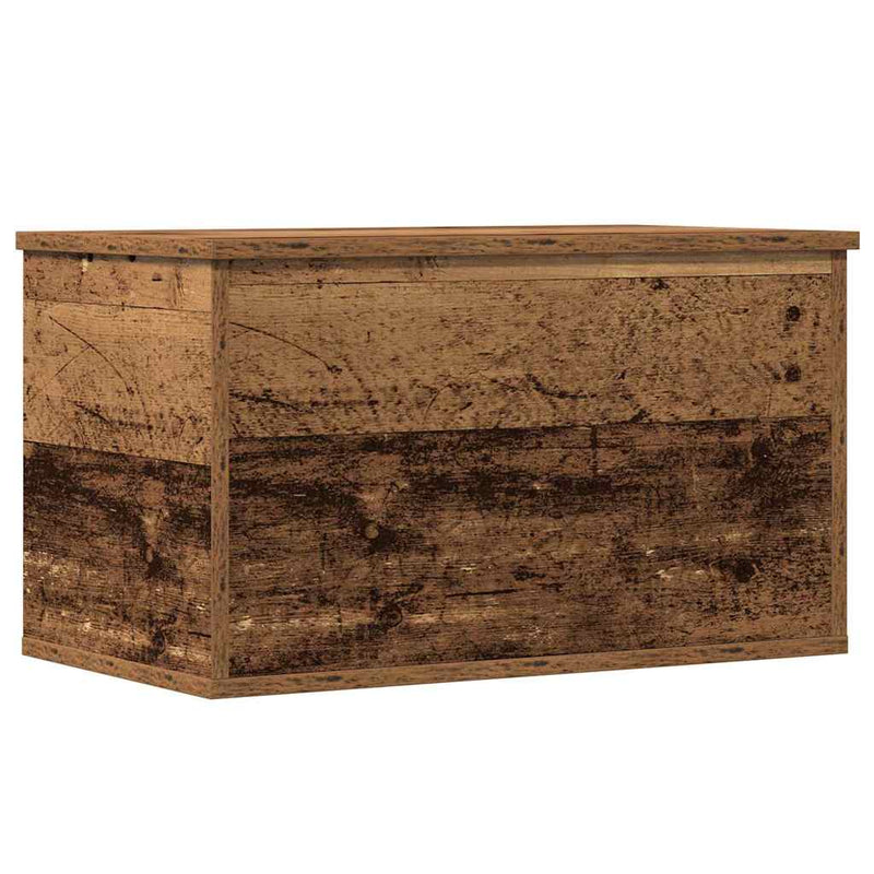 vidaXL Tároló Doboz tárolóval Régi fa 60 x 35 x 35 cm Faanyag